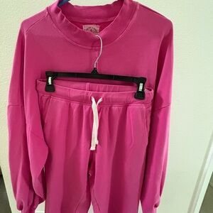 Electric and Rose Sweatshirt and Sweats Set